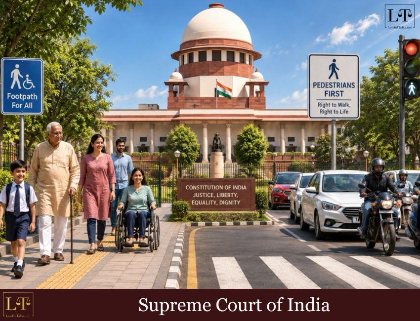 For the First Time, SC Recognises a Fundamental Right to Walk—Footpaths to Take Priority Over Vehicles