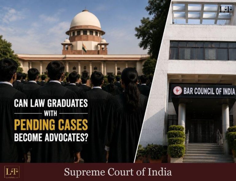 Can a Pending Criminal Case Stop You From Becoming a Lawyer? SC Questions BCI